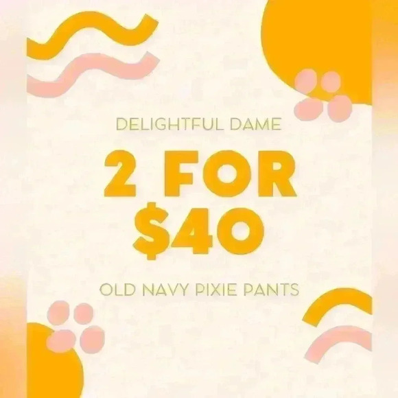 2 For $40 Old Navy Pixie Ankle Pants - Picture 1 of 1